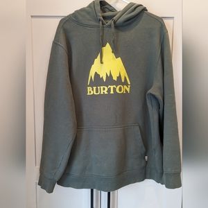Burton Unisex M Green Hoodie with Yellow Details